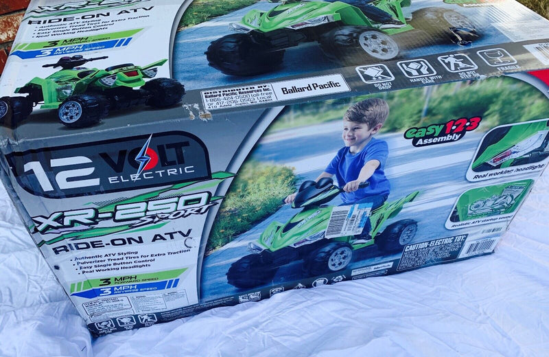 12V Battery-Powered Kids ATV with Realistic Sounds and Lights - Green