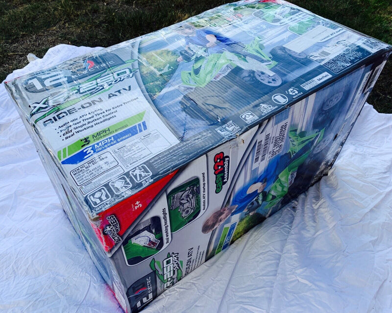 12V Battery-Powered Kids ATV with Realistic Sounds and Lights - Green