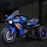 12V Battery Powered Kids Electric Motorbike with LED Light and Ride-On Motorcycle Design