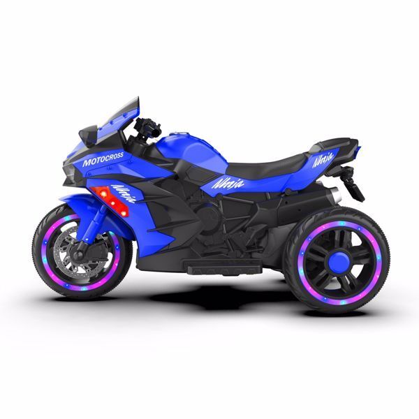 12V Battery Powered Kids Electric Motorbike with LED Light and Ride-On Motorcycle Design