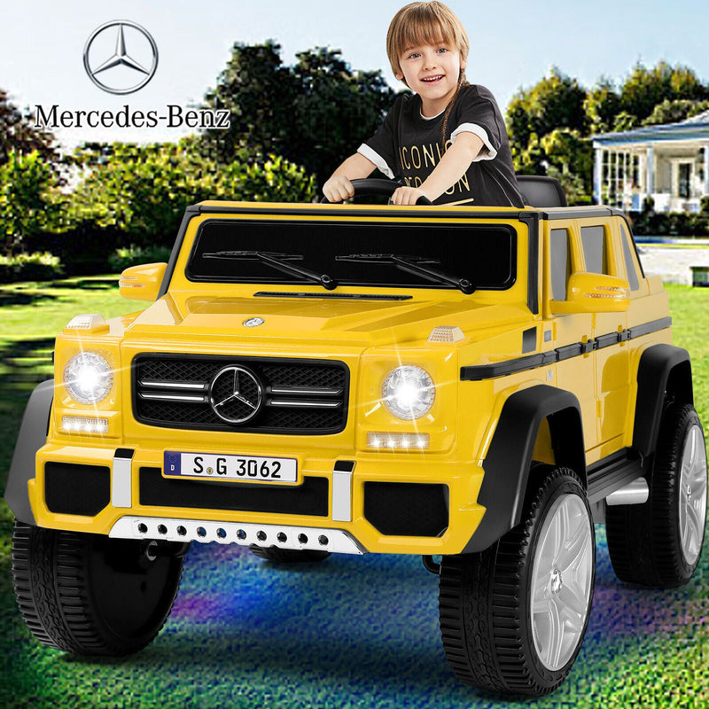 12V Battery-Powered Kids Ride-On Truck with LED Lights, Music, and Remote Control