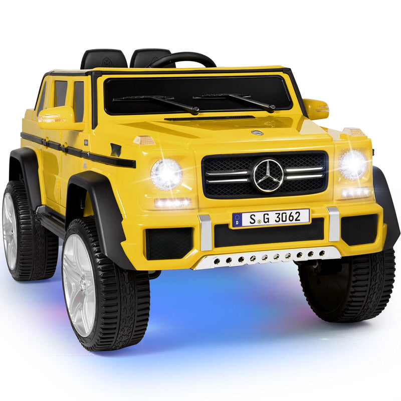12V Battery-Powered Kids Ride-On Truck with LED Lights, Music, and Remote Control