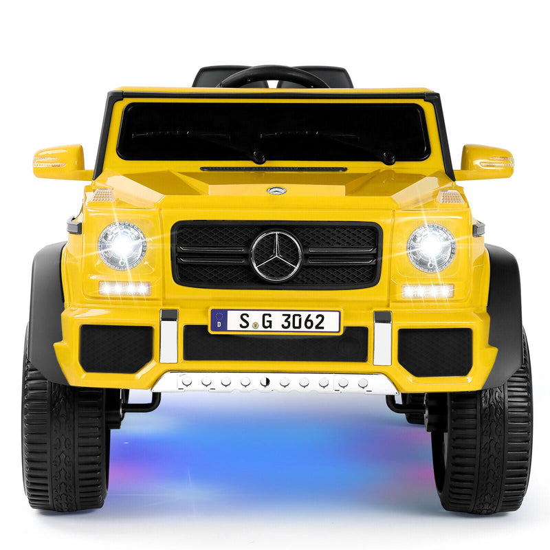 12V Battery-Powered Kids Ride-On Truck with LED Lights, Music, and Remote Control