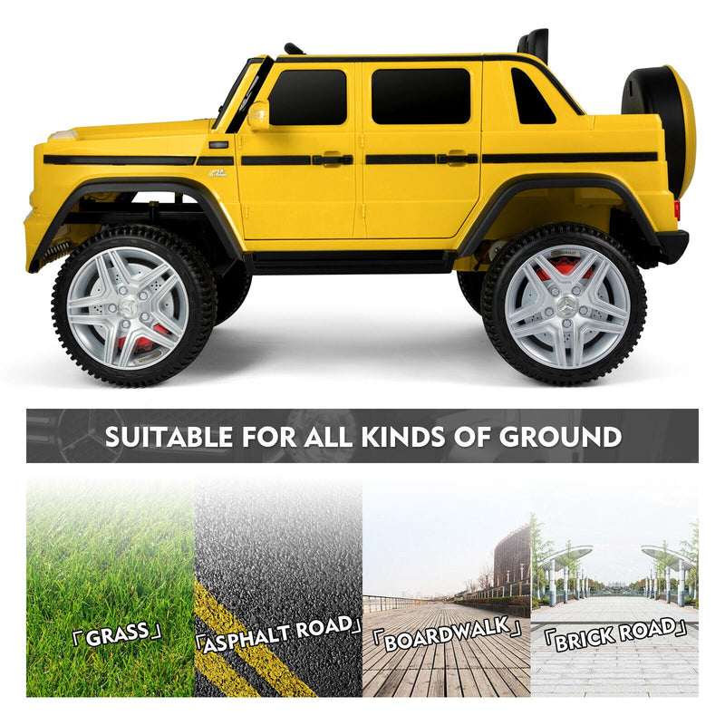 12V Electric Mercedes Benz Ride On Car for Kids with Lights, Music, and Remote Control