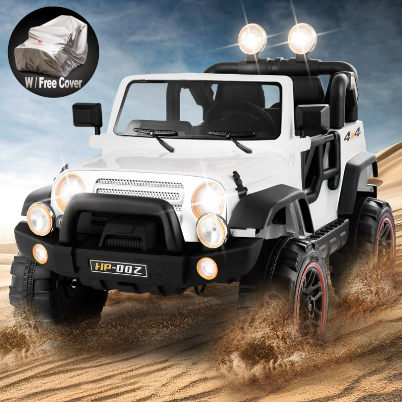 12V Battery Powered Kids Ride on Truck with Remote Control, MP3 Player, and LED Lights - Perfect Gift for Children