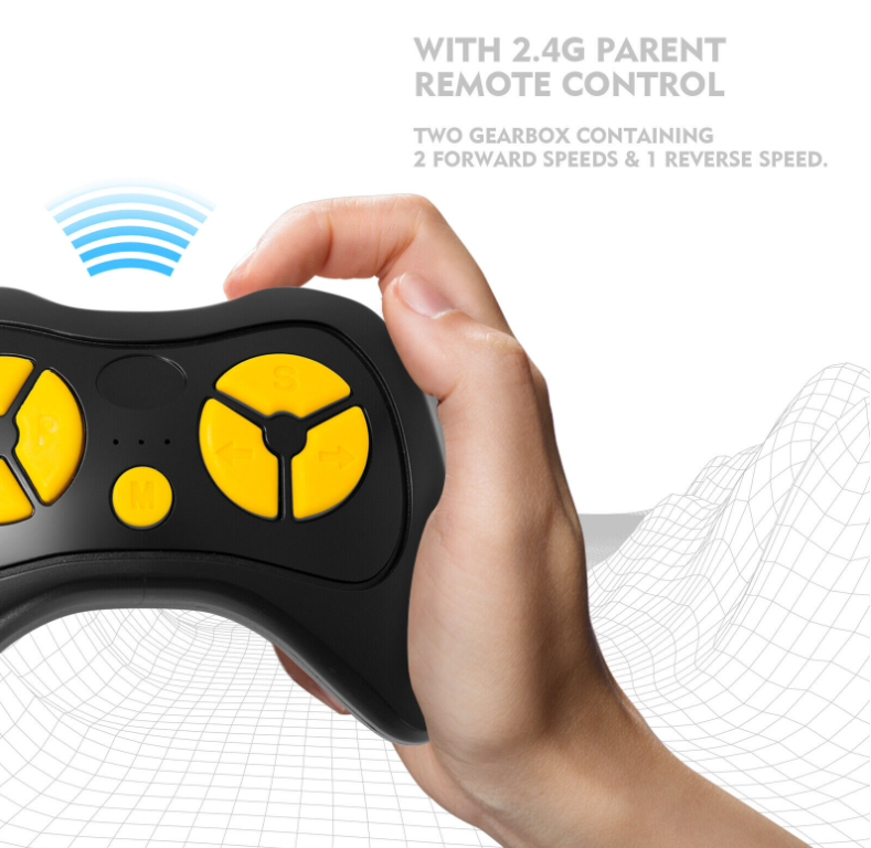 12V Battery Powered Kids Ride on Truck with Remote Control, MP3 Player, and LED Lights - Perfect Gift for Children