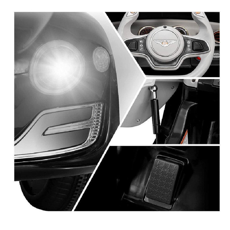 12V Battery Powered Ride-On Car for Kids Ages 2-8 with Parental Remote Control - Black