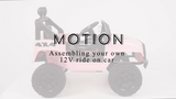 12V Battery Powered Electric Ride-On Truck for Kids with Remote Control