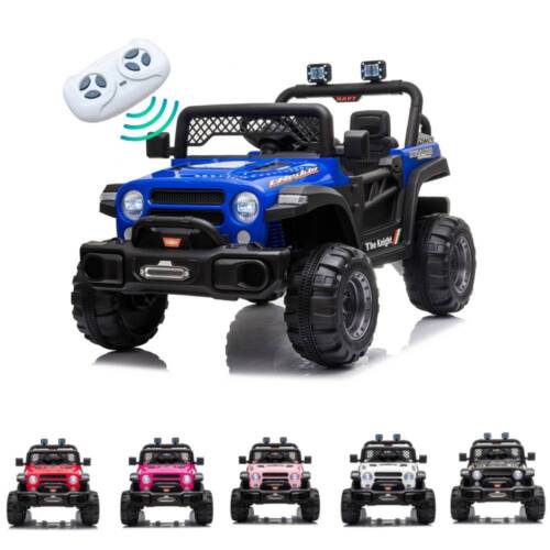 12V Battery Powered Ride On Truck with 2 Front LED Lights - Perfect Gift for Kids