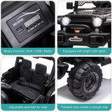 12V Battery Powered Ride On Truck with 2 Front LED Lights - Perfect Gift for Kids