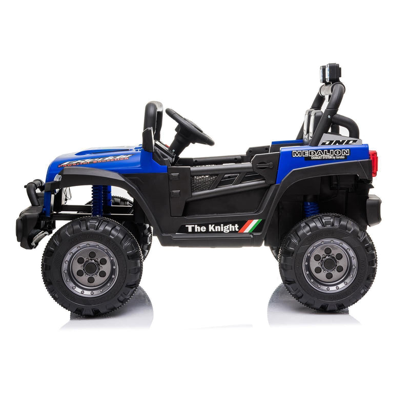 12V Battery Powered Ride On Truck with 2 Front LED Lights - Perfect Gift for Kids