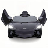 12V Battery Powered Sports Car for Kids with LED Headlights and 2 Speed Options