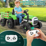 Electric Kids Ride-On Tractor with Trailer - Perfect Toddler Toy Gift