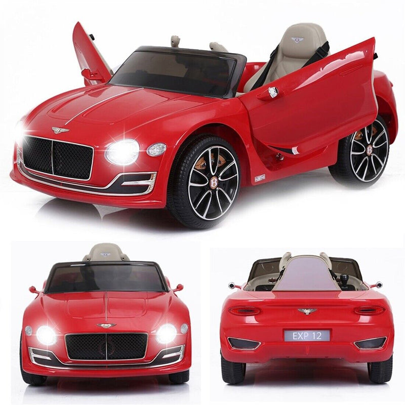 12V Electric Bentley Style Ride On Car for Kids with Remote Control and AUX