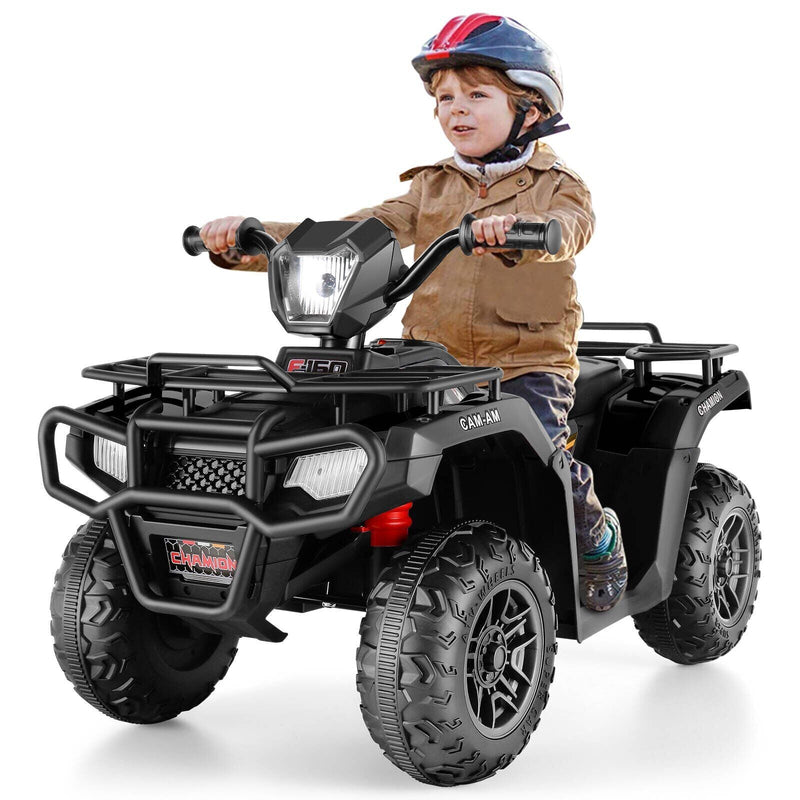 Electric 4-Wheeler Quad for Kids with 12V Battery and Dual 30W Motors