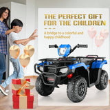 Electric 4-Wheeler Quad for Kids with 12V Battery and Dual 30W Motors