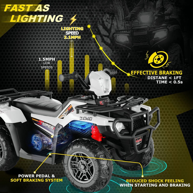 12V Electric ATV Car for Kids with Music and Headlights