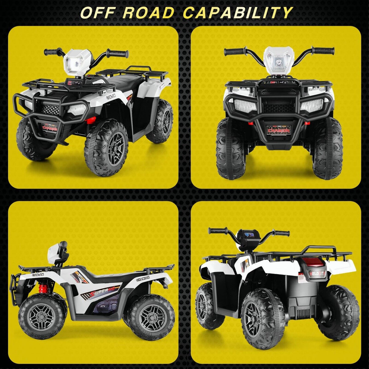 12V Electric ATV Car for Kids with Music and Headlights