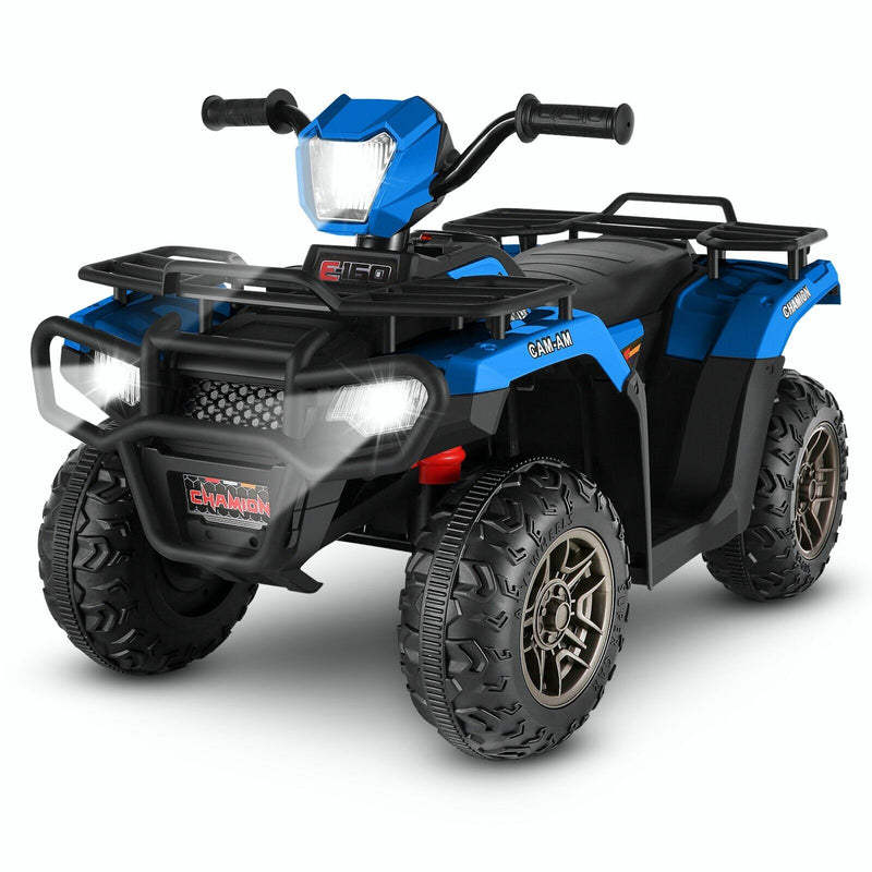 12V Electric Ride-On ATV Toy Car with USB/MP3, 4 Wheels for Kids Ages 3-6