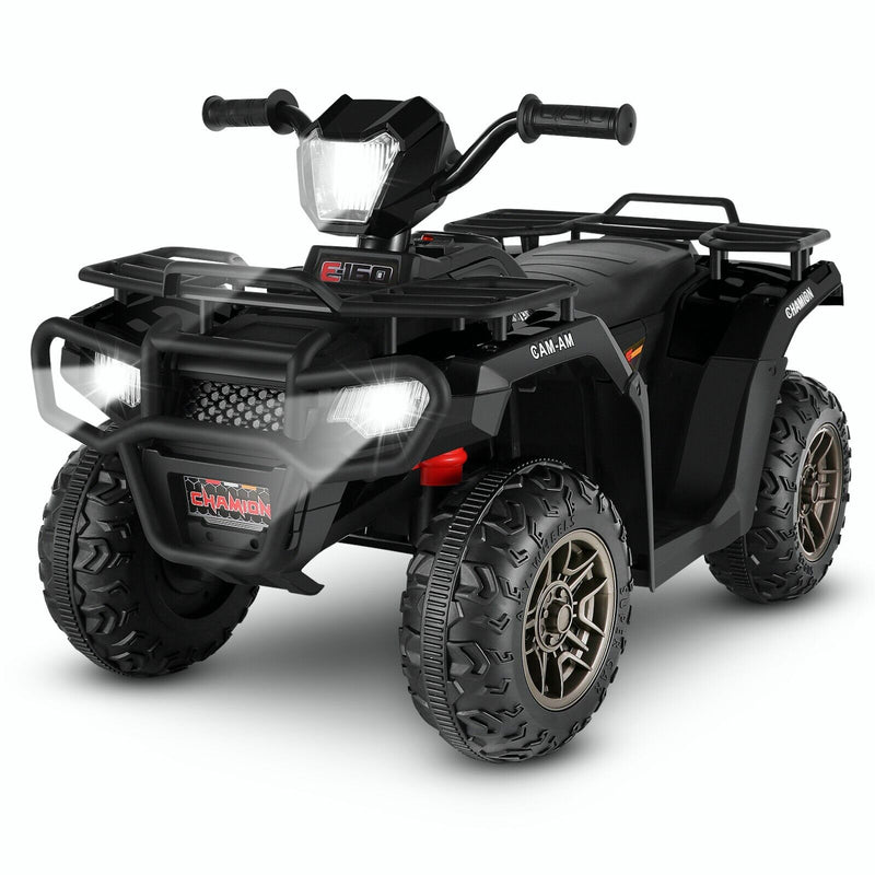 12V Electric Ride-On ATV Toy Car with USB/MP3, 4 Wheels for Kids Ages 3-6