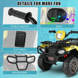 12V Electric Ride-On ATV Toy Car with USB/MP3, 4 Wheels for Kids Ages 3-6