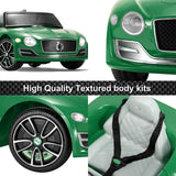12V Electric Bentley Style Kid Ride On Car with Remote Control and LED Lights