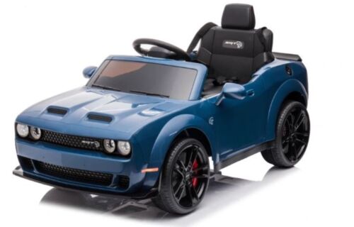12V Electric Blue Ride-on Car for Kids with Remote Control - Four Wheeler Toy Vehicle