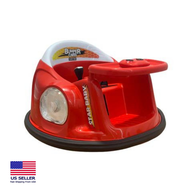 12V Electric Bumper Car for Kids with Remote Control - Non-Certified