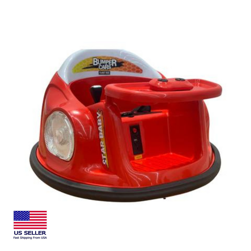 12V Electric Bumper Car for Kids with Remote Control - Non-Certified