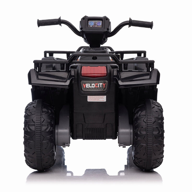 12V Electric Kids ATV Quad Car - Black, Suitable for Ages 3-6 Years