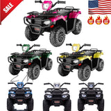 12V Electric Kids ATV Quad Car Truck in Black - Suitable for Ages 3-6 Years