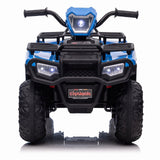12V Electric Ride-On ATV for Kids 3-6 Years Old - Black Quad Truck with Battery Power
