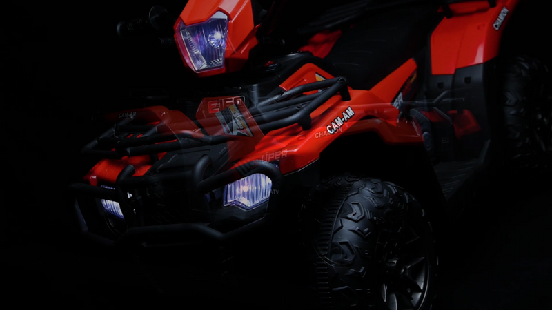 Electric 4-Wheeler ATV Quad for Kids with LED Lights, USB and MP3 Player - Perfect Gift for Boys and Girls