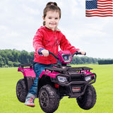 Electric 4-Wheeler ATV Quad for Kids with LED Lights, USB and MP3 Player - Perfect Gift for Boys and Girls