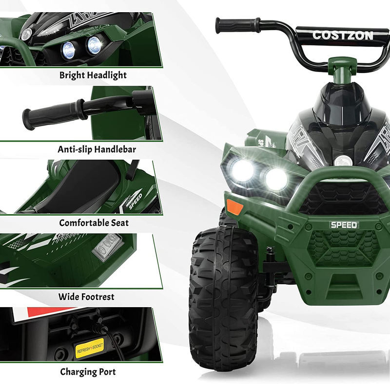 12V Electric Kids ATV with High/Low Speed and Treaded Tires