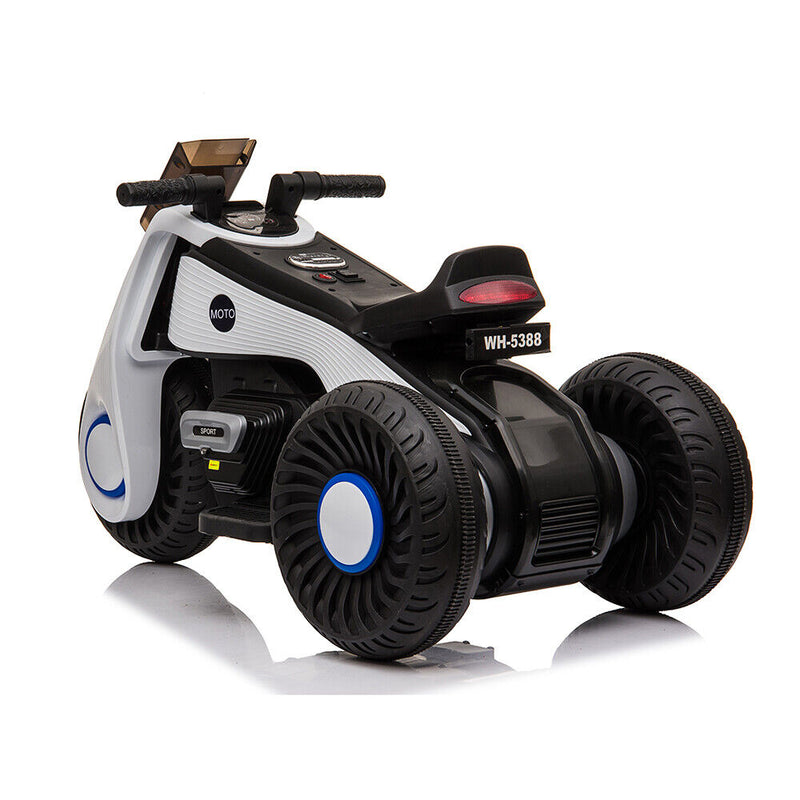 12V Electric Kids Motorbike with Training Wheels and MP3 Player