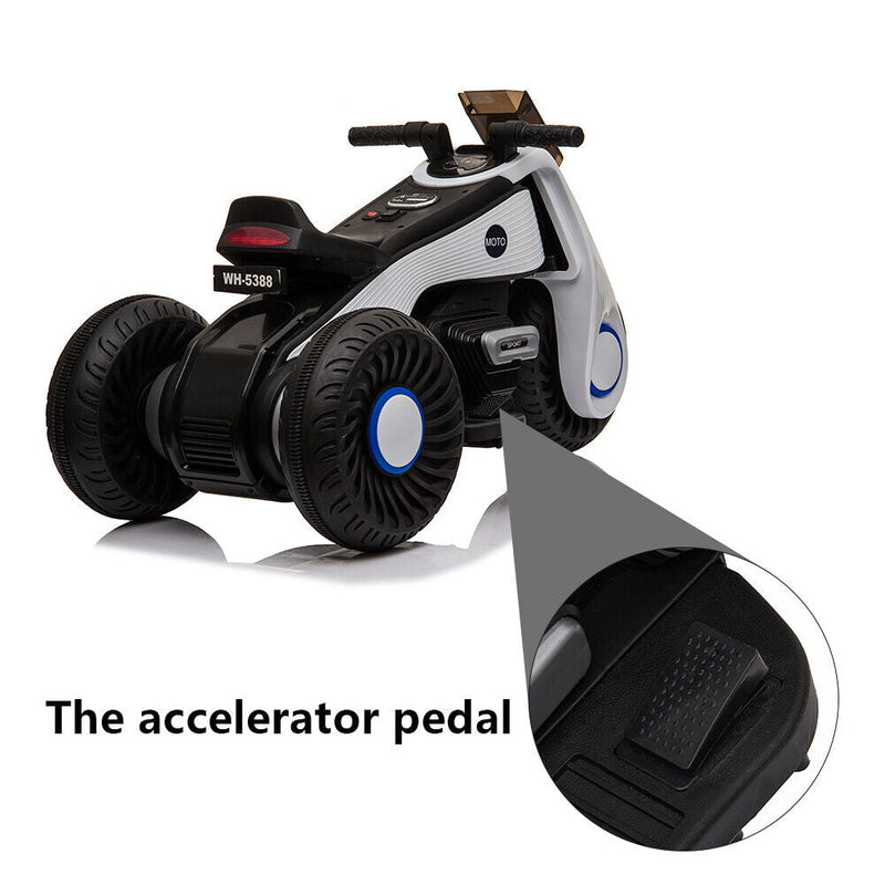 12V Electric Kids Motorbike with Training Wheels and MP3 Player