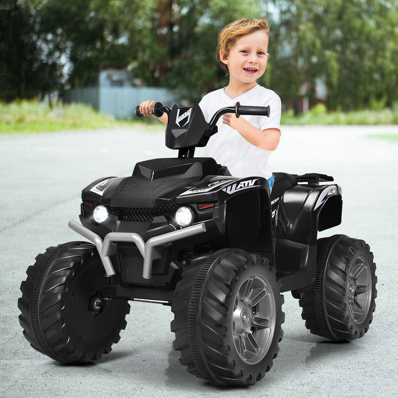 12V Electric Kids Quad ATV Ride On Car with LED Lights - The Perfect Ride for Your Little One!