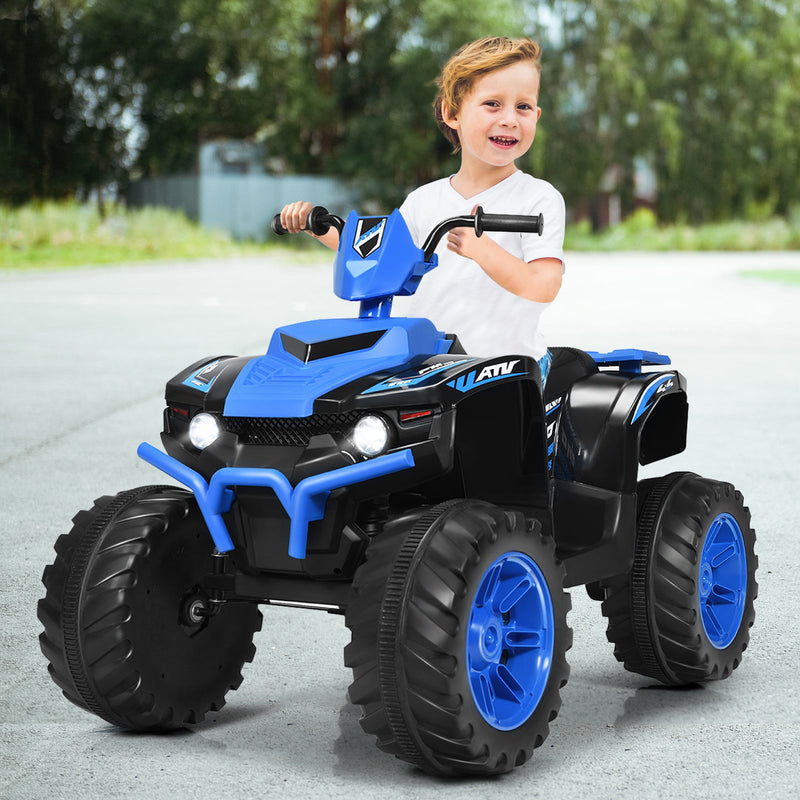 12V Electric Kids Quad ATV Ride On Car with LED Lights - The Perfect Ride for Your Little One!