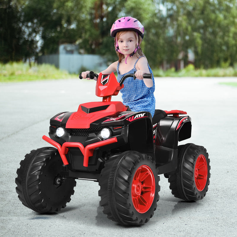 12V Electric Kids Quad ATV Ride On Car with LED Lights - The Perfect Ride for Your Little One!