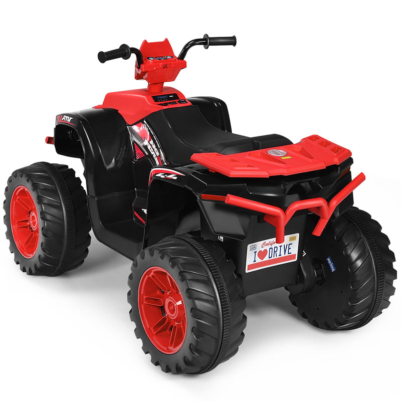 12V Electric Kids Quad ATV Ride On Car with LED Lights - The Perfect Ride for Your Little One!