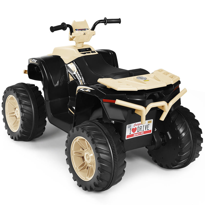 12V Electric Kids Quad ATV Ride On Car with LED Lights - The Perfect Ride for Your Little One!