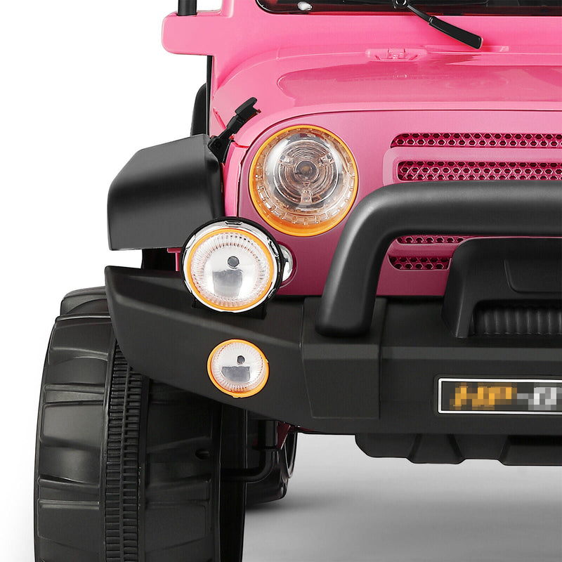 12V Electric Kids Ride-On Car with Remote Control - 3 Speeds, Pink