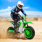 12V Electric Kids Ride On Dirt Bike with Training Wheels - Motorbike Fun for Little Riders