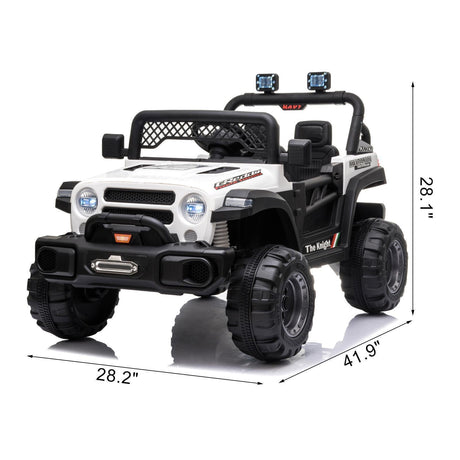 12V Electric Kids Ride On Truck Car Toy with Remote Control and 3 Speed Options
