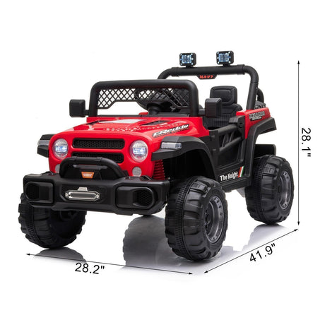 12V Electric Kids Ride On Truck Car Toy with Remote Control and 3 Speed Options