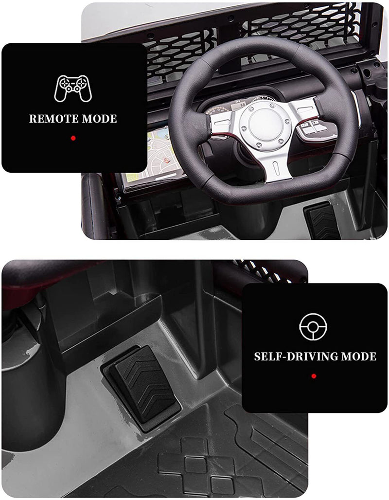 12V Electric Kids Ride On Truck with Remote Control and LED Lights