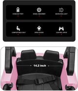 12V Electric Kids Ride On Truck with Remote Control and LED Lights
