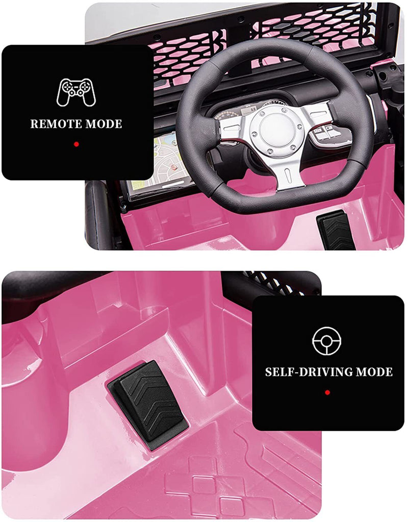 12V Electric Kids Ride On Truck with Remote Control and LED Lights