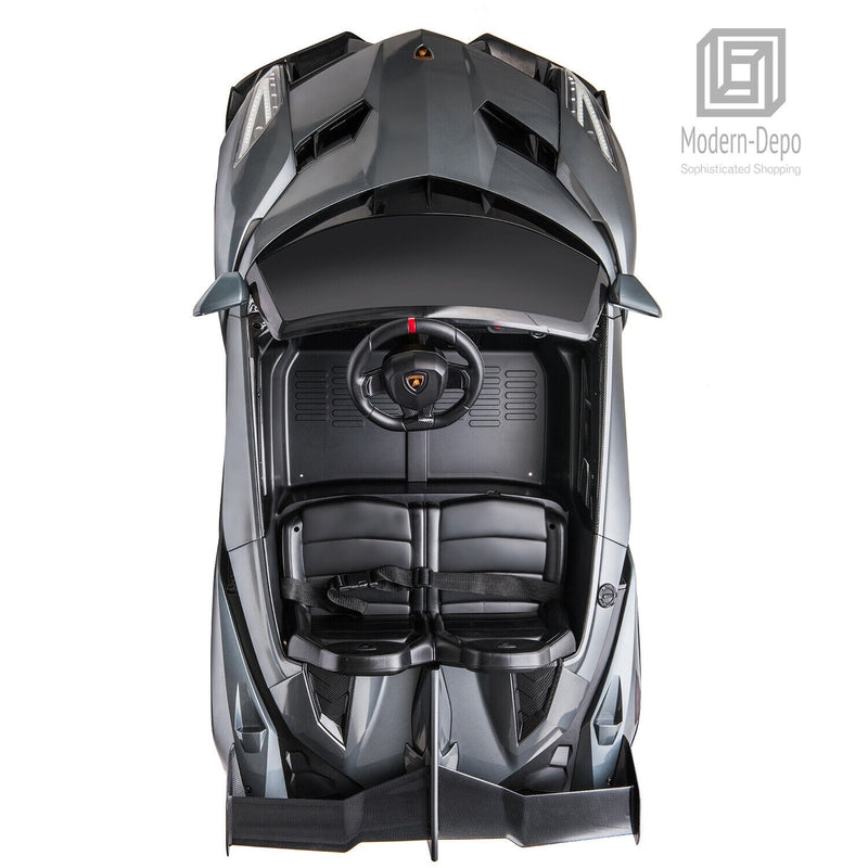12V Electric Lamborghini Veneno Ride-On Car with Remote Control, Music, and Lights